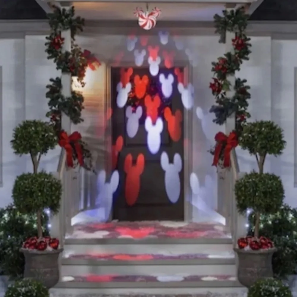 Disney Motion Mosaic Hanging Projection NEW 8 ft Candy Cane Color Mickey Mouse